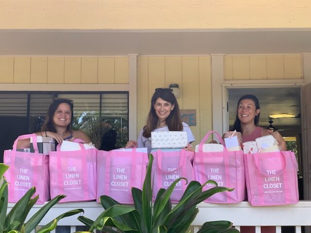 The Maui Farm team welcoming The Linen Closet to their program in Maui, Hawaii