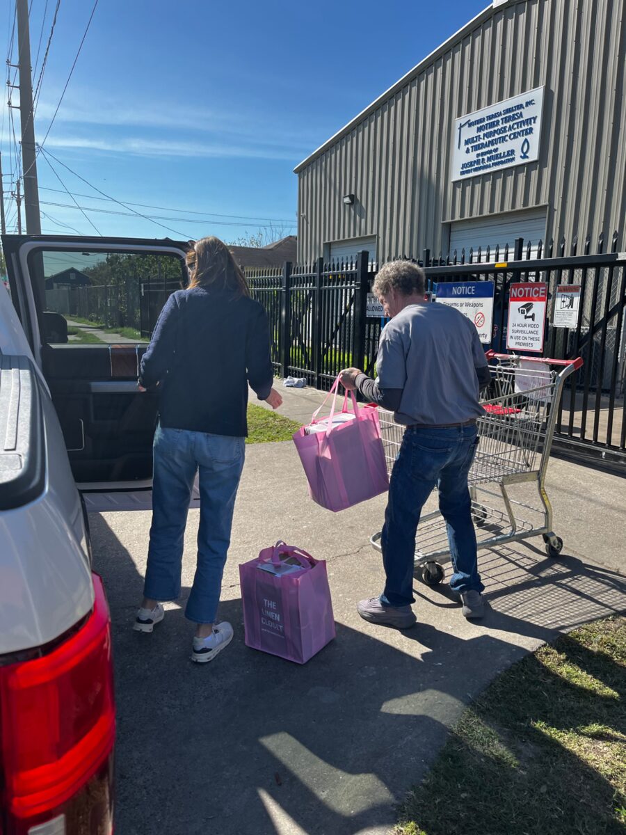 Mother Teresa Shelter Inc. in Corpus Christi, Texas receiving new linen donations on New Year's Eve 2025