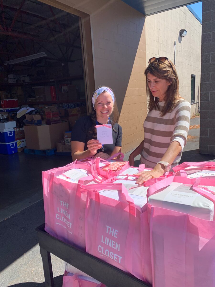 Linen deliveries sorted and ready across Share Vancouver's multiple shelter programs