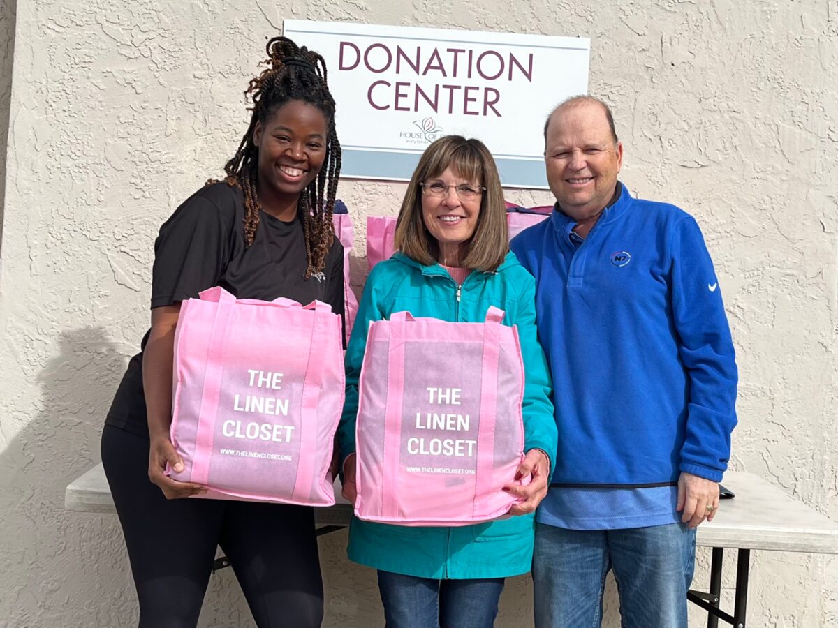 Jasmine, Regina, and Tom at House of Refuge in Mesa, Arizona