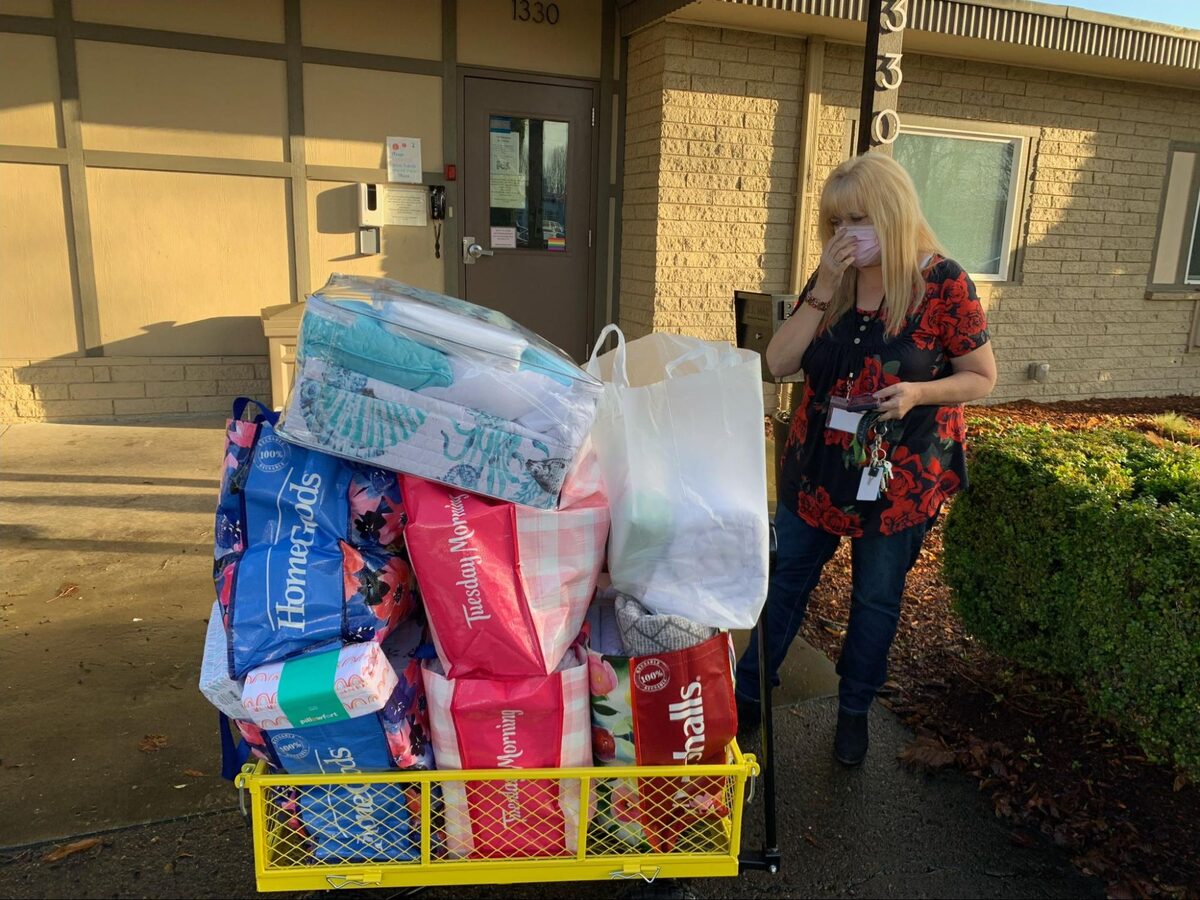 Jill at the Emergency Support Shelter for women and children in Longview, Washington